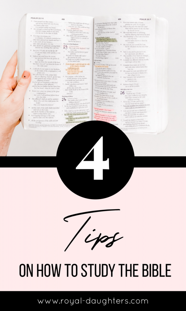 4 Tips On How To Study The Bible